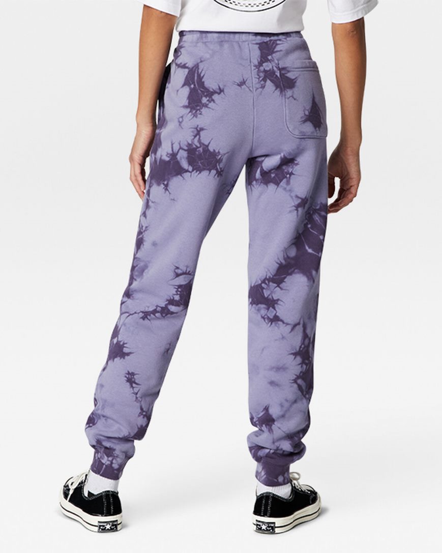 Men's Converse Go-To Star Chevron Washed Standard Fit Sweatpants Purple | AU 489ECE